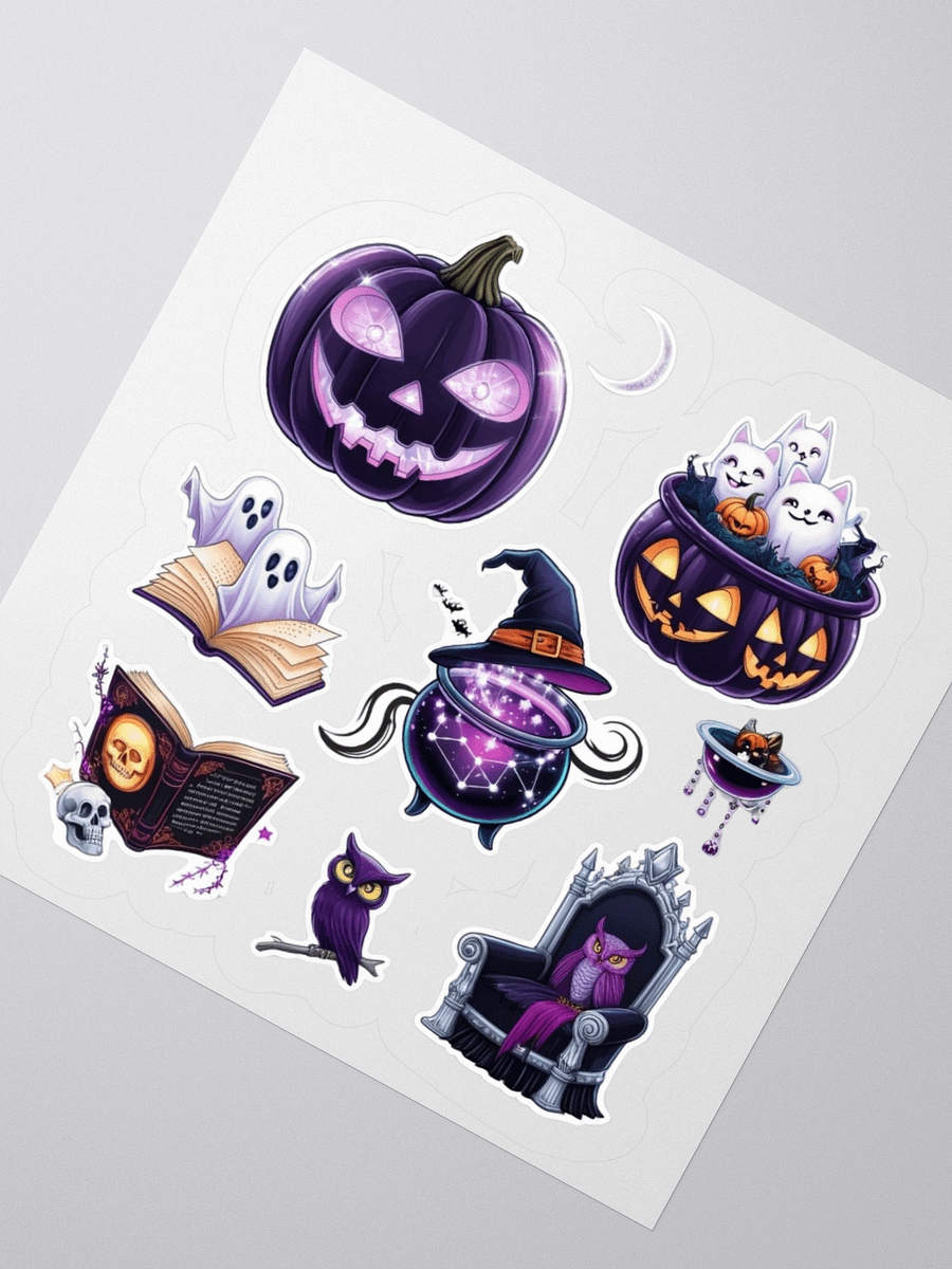 Enchanting Halloween Kiss Cut Stickers Set product image (5)