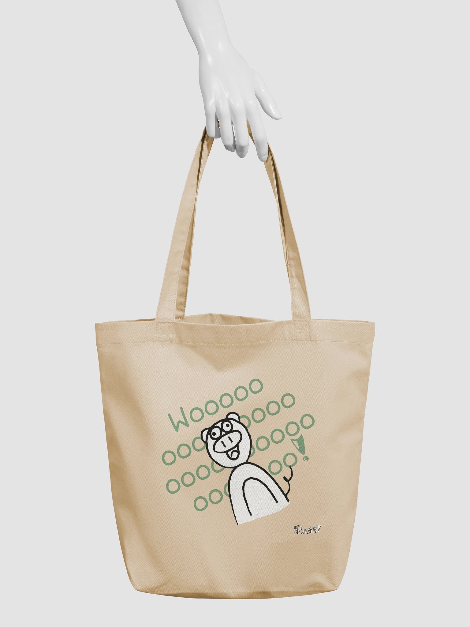 'Wooooooooooooooooooooooo' Tote Bag - Pupsies! product image (3)