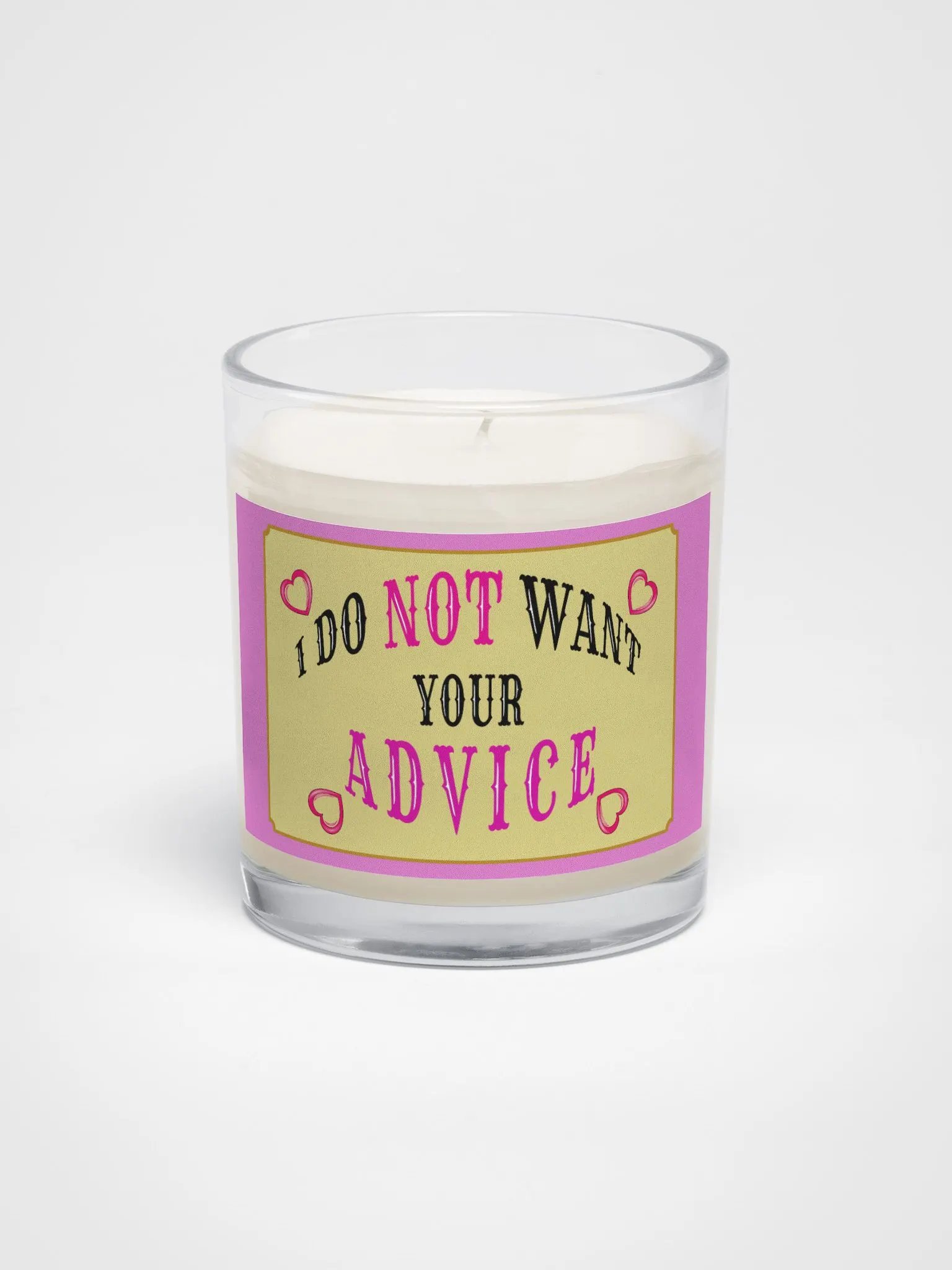 No Advice Candle product image (1)