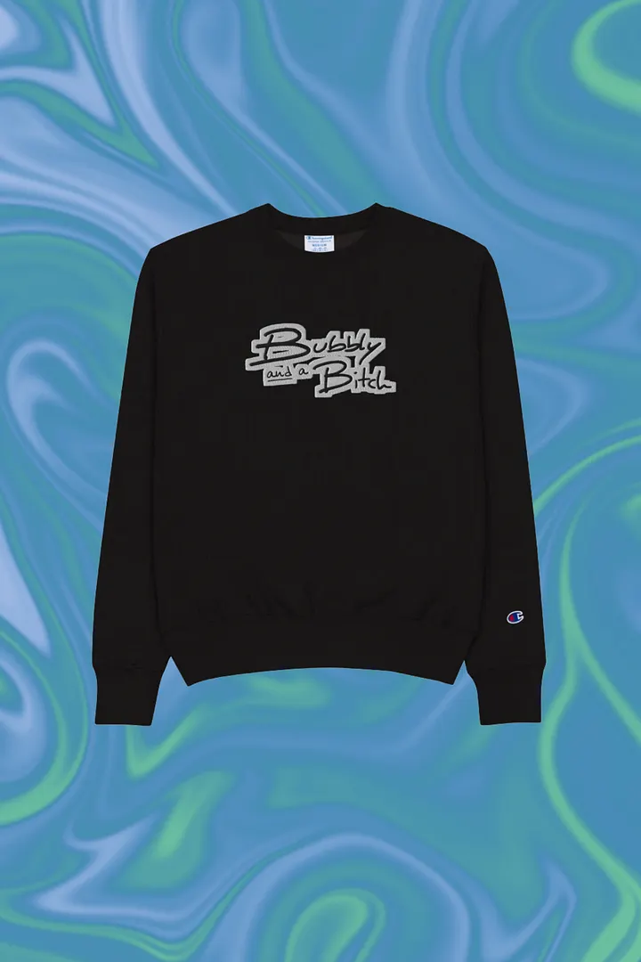 Bubbly and a B (bubble design) embroidered Champion Crewneck Sweatshirt product image (1)