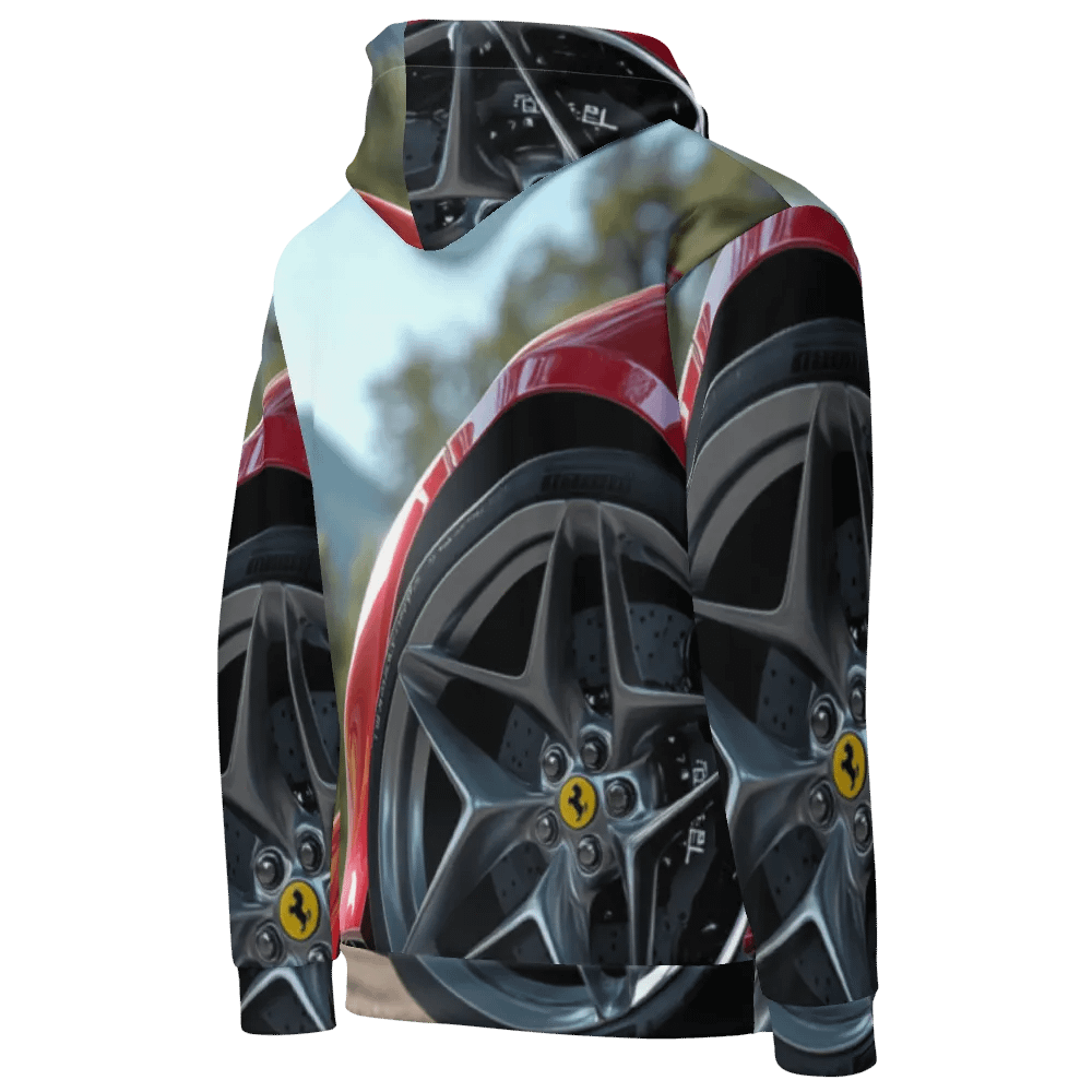 Speedster Red Horse All-Over Printed Hoodie product image (7)