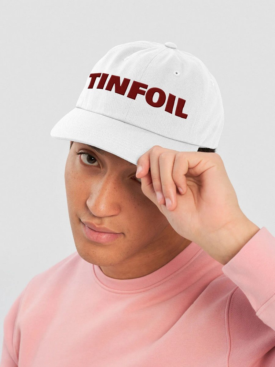 Tinfoil Hat Maroon On White product image (5)