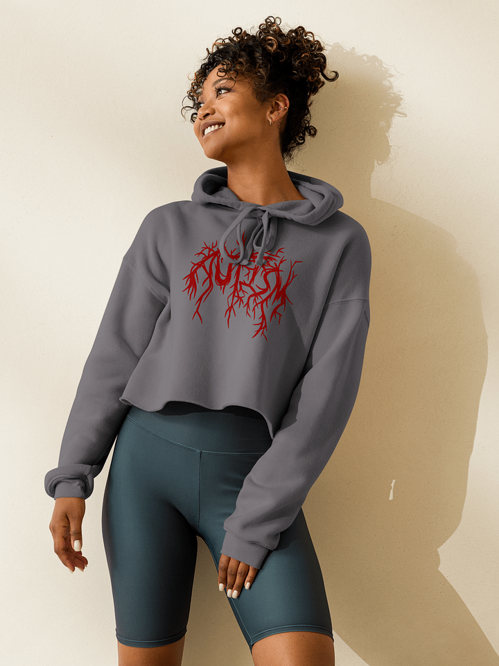 Autism metal crop fleece hoodie product image (1)