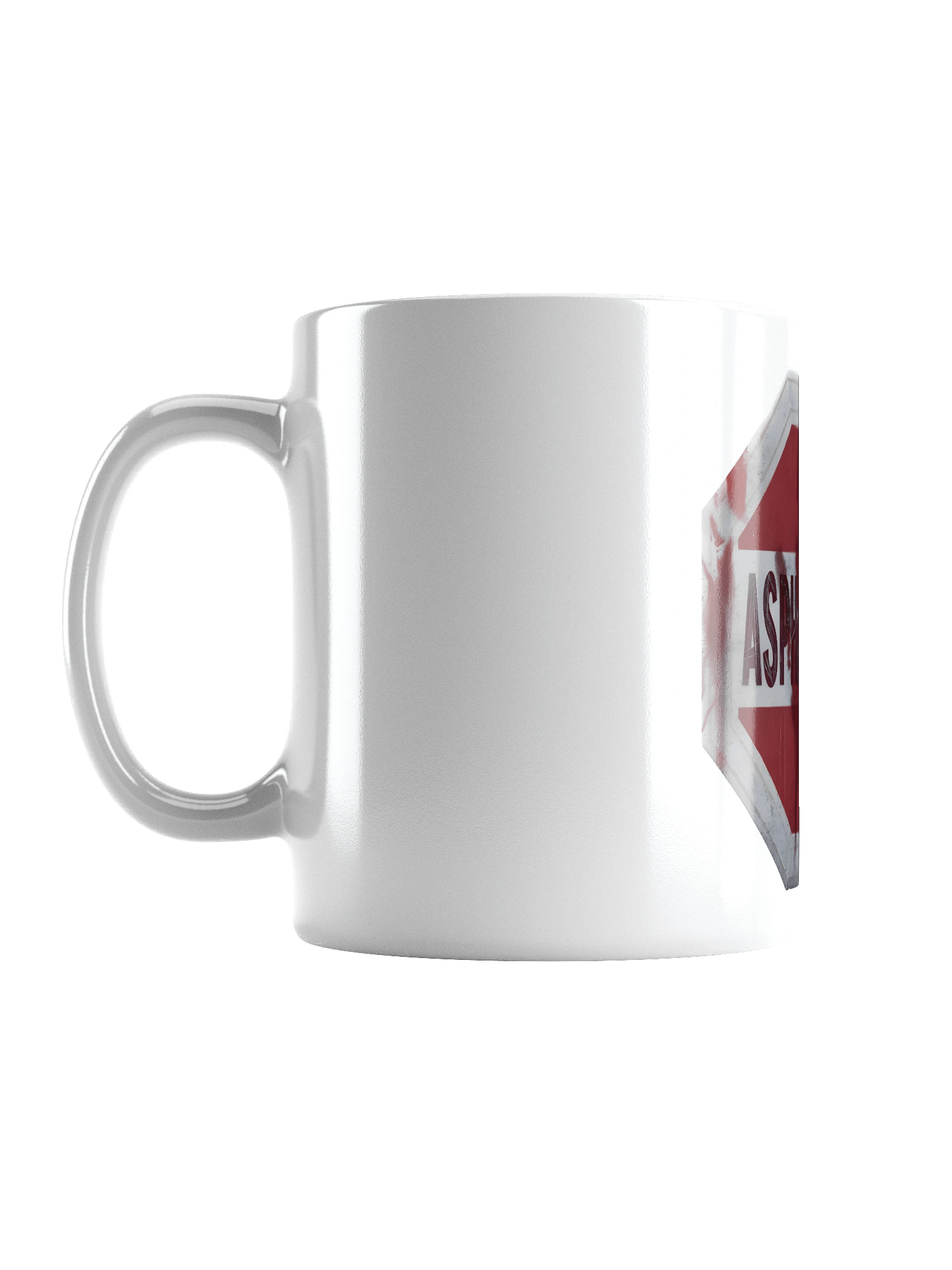 ASPHANOMALY Stop Sign White Mug product image (1)