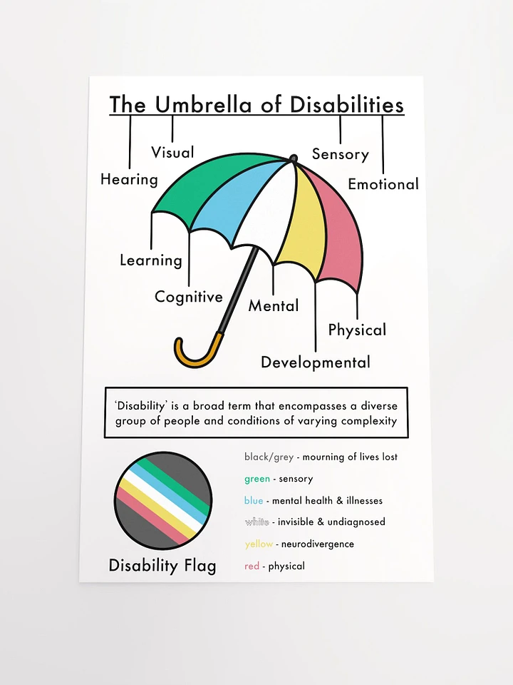 Disability Umbrella Poster product image (1)