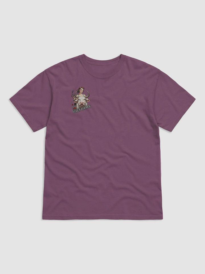 Vixen Games White Bull and Stag heavyweight back print T product image (1)
