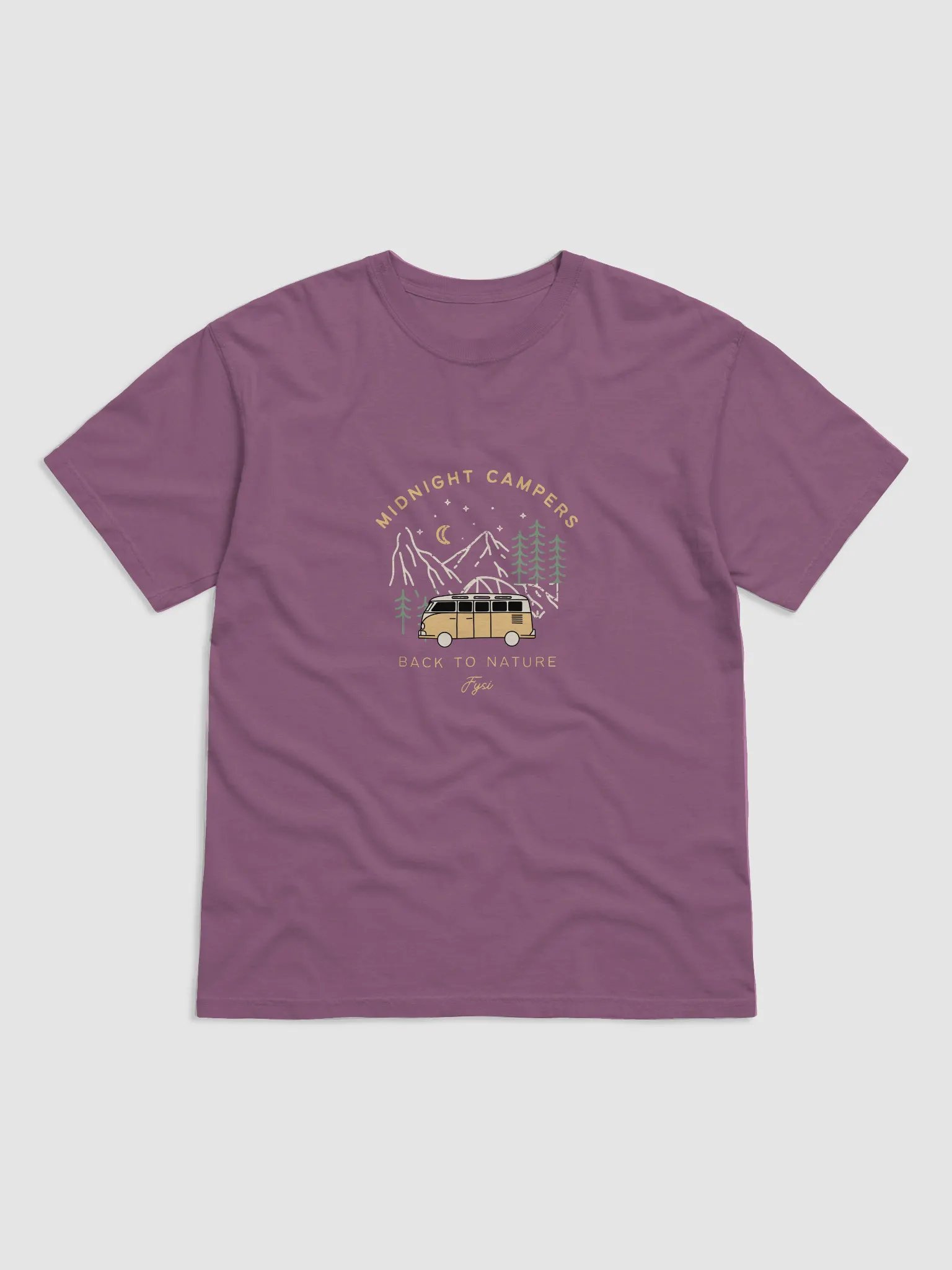 Midnight Campers organic cotton t-shirt product image (1)