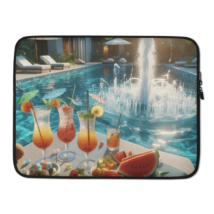 Tropical Paradise Laptop Sleeve | AI Design product image (2)
