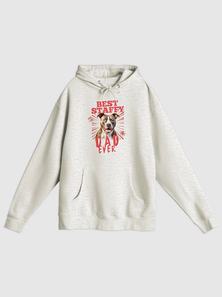Red Best Staffy Dad Ever Hoodie product image (5)