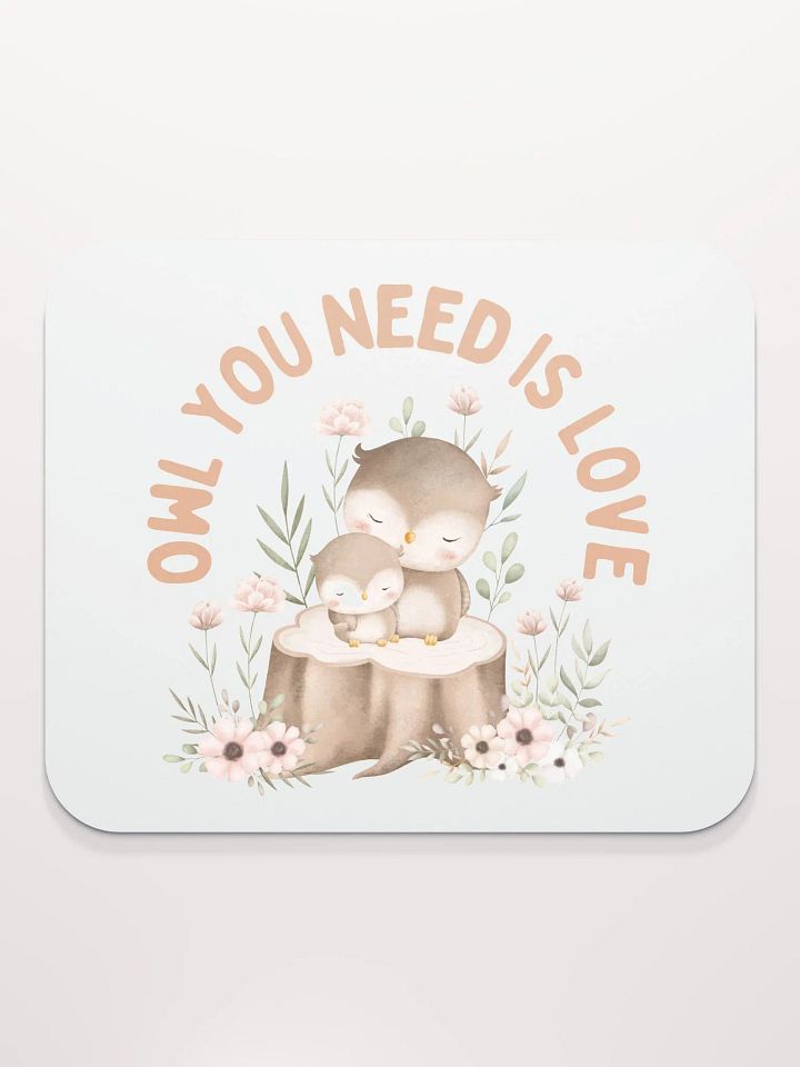 Whimsical Owls Love Mouse Pad product image (2)