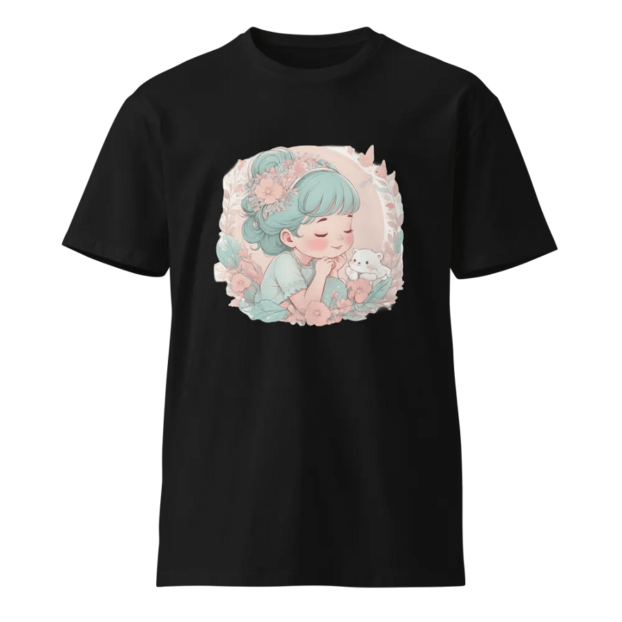 This stylish and artistic black T-shirt product image (1)