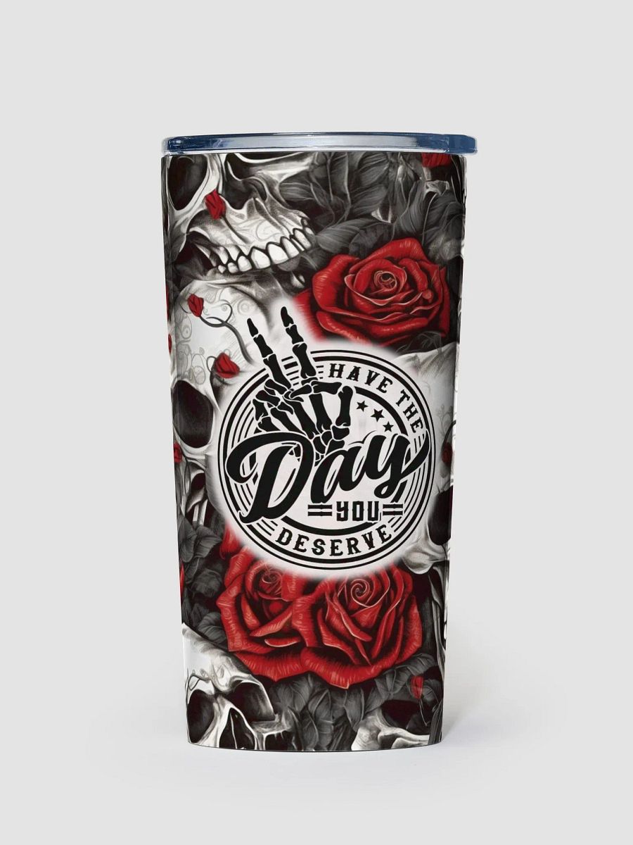 Gothic Roses Stainless Steel Tumbler Have the Day You Deserve product image (1)