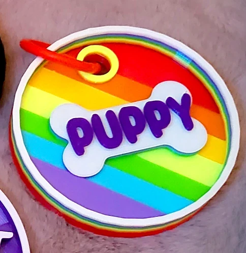 Rainbow Puppy Tag product image (1)