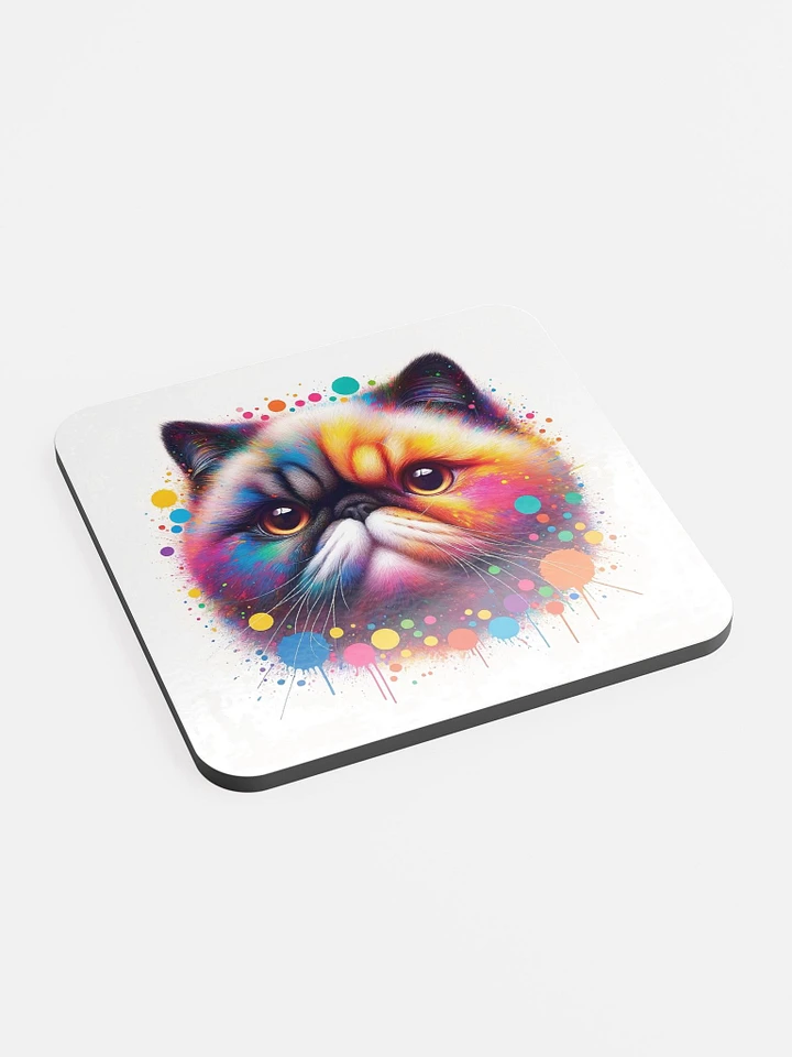 Glossed Cork Coaster: Exotic Shorthair product image (2)