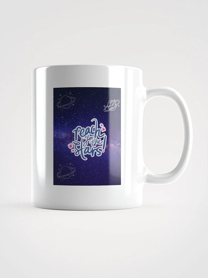 Reach for the stars Starry Dreams White Glossy Mug product image (1)