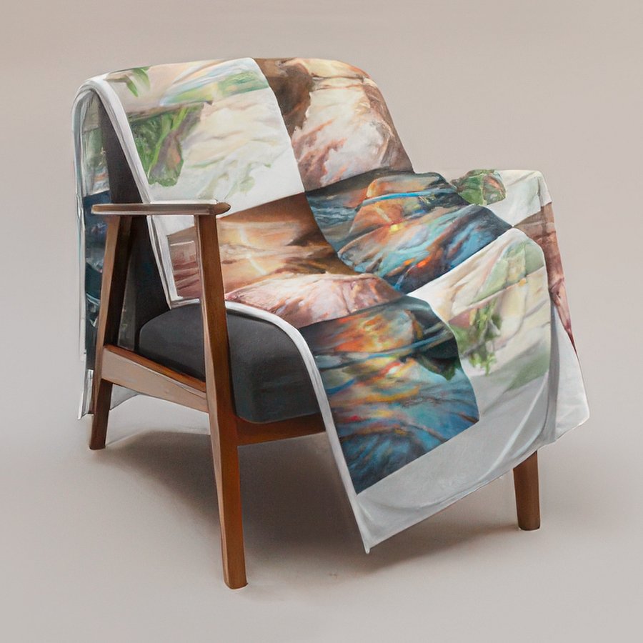 Beach Forest Meadow Throw Blank product image (4)