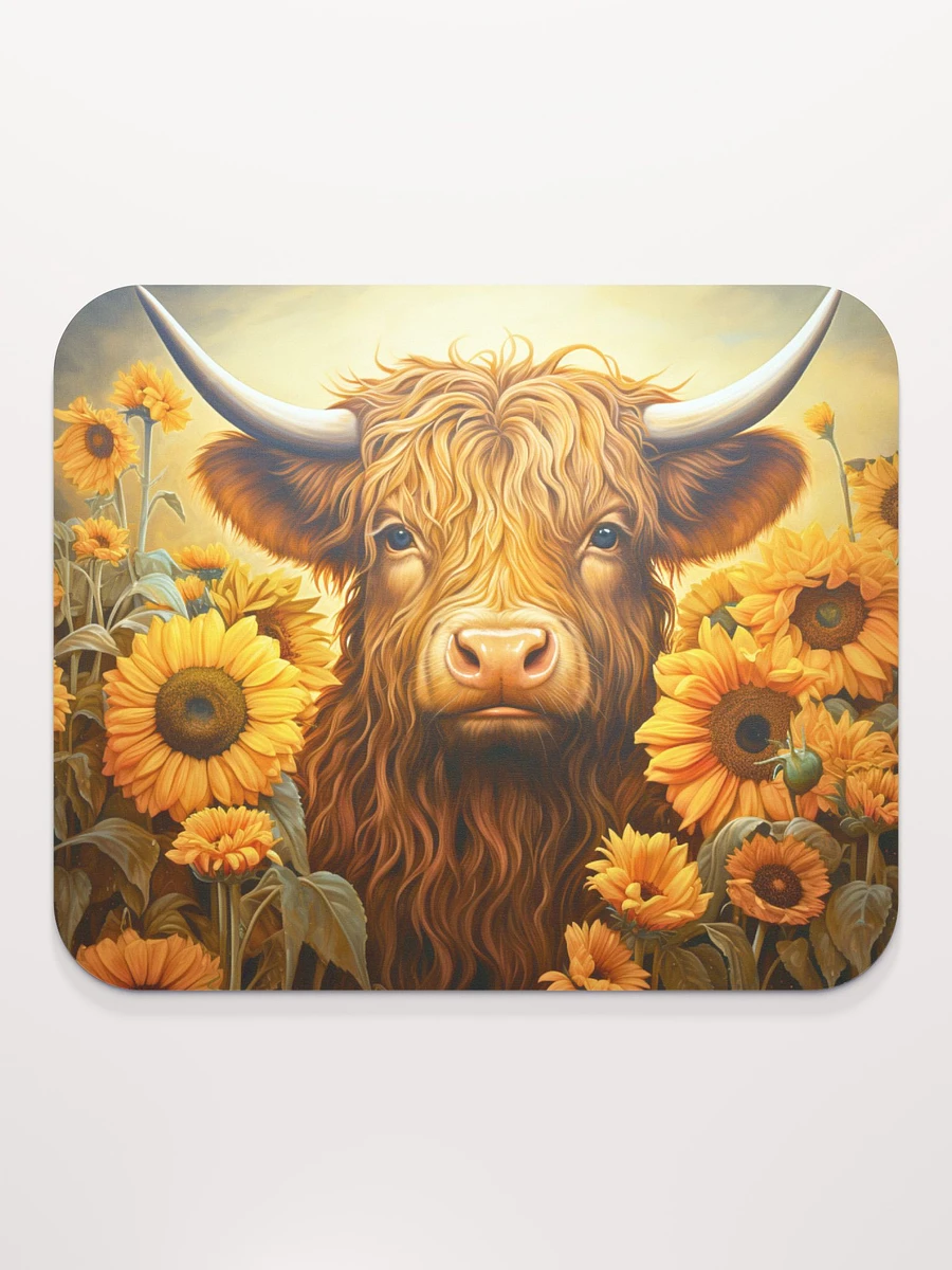 Highland Cow and Sunflowers Mouse Pad product image (2)