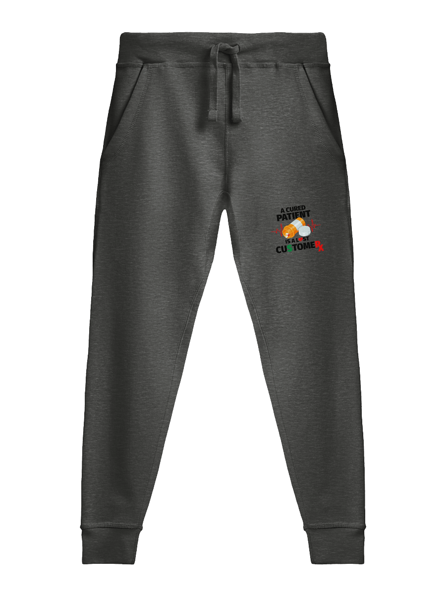 Cured Patient Lost Customer Black Font Sweatpants product image (1)