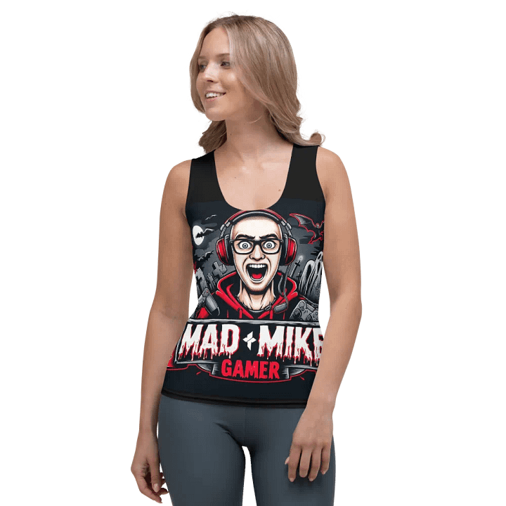 Spooky Gamer Vibes All-Over Print Tank Top product image (1)
