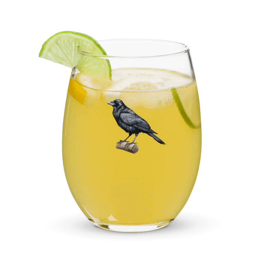 Prestige Crow Stemless Wine Glass - Motif VI product image (9)