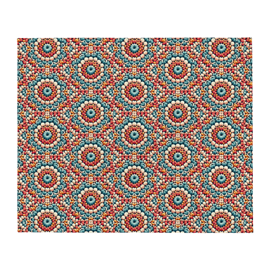Orange Kaleidoscope Comfort Throw Blanket product image (2)