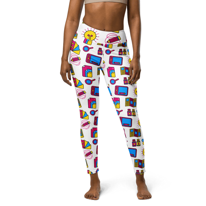 Playful Palette High-Waisted Leggings - Nostalgic Design Activewear product image (1)