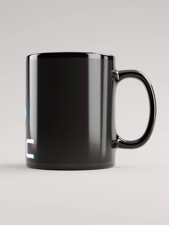 Pixelated Sphere Black Glossy Mug product image (1)