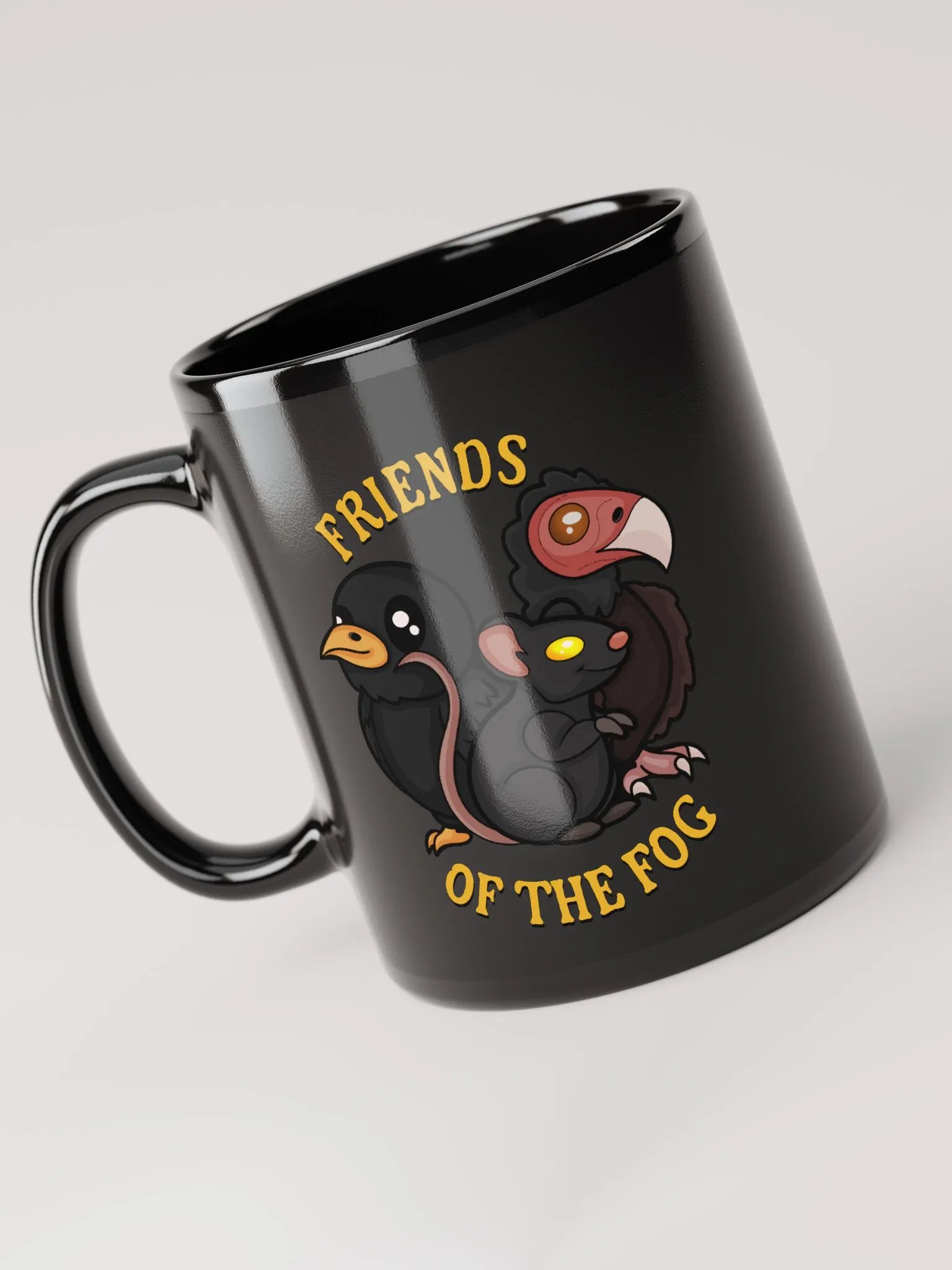 Friends of the Fog Black Glossy Mug product image (5)