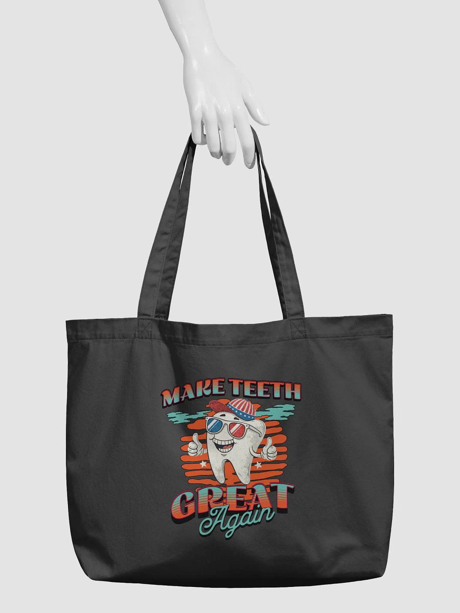 Make Teeth Great Again Patriotic Tooth Tote Bag product image (3)