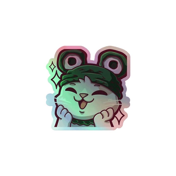 Holo Frog Sticker product image (1)