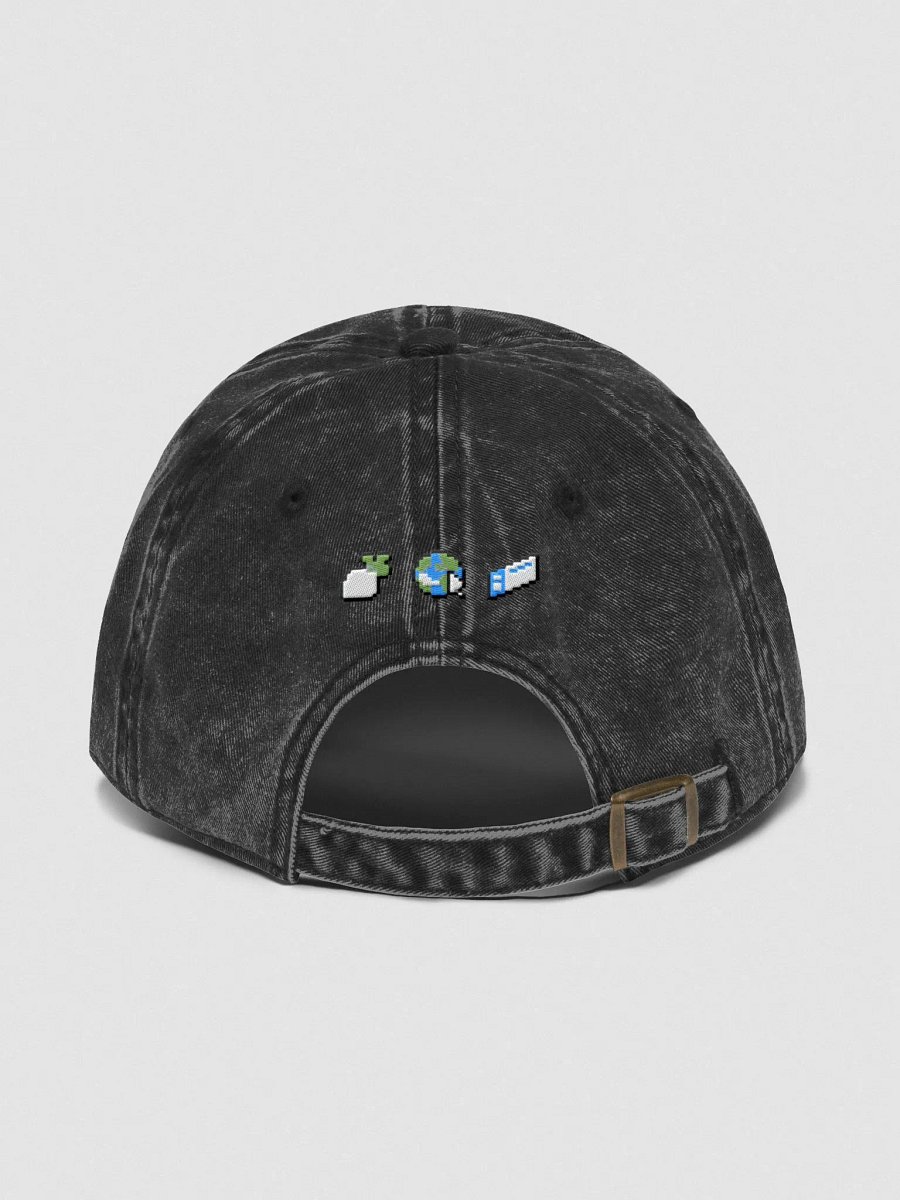 Pixel Digi Cat Embroidered Washed Dad Hat product image (2)