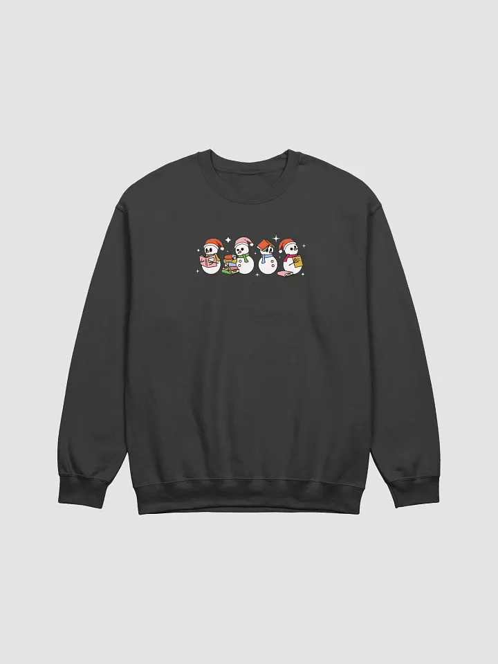 Christmas Bookish Snowman Sweatshirt 3555 product image (2)