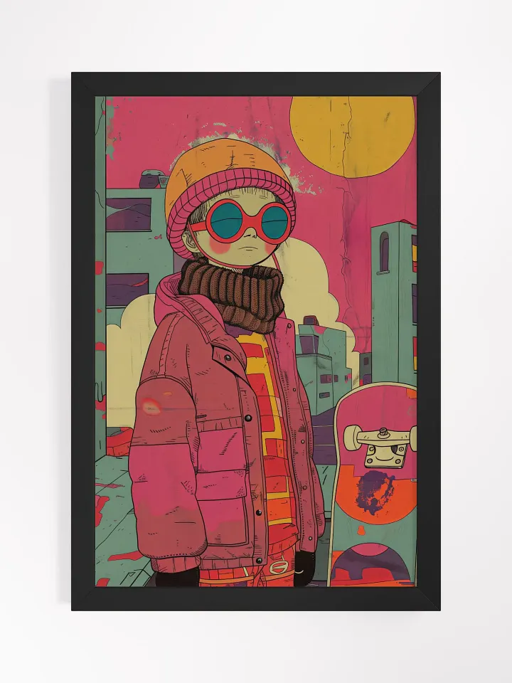Urban Winter Vibes Pop Art Poster - Framed product image (2)