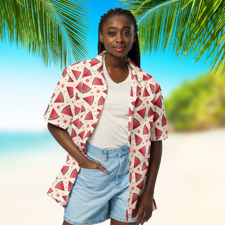 Watermelon Pattern Hawaiian Shirt product image (1)