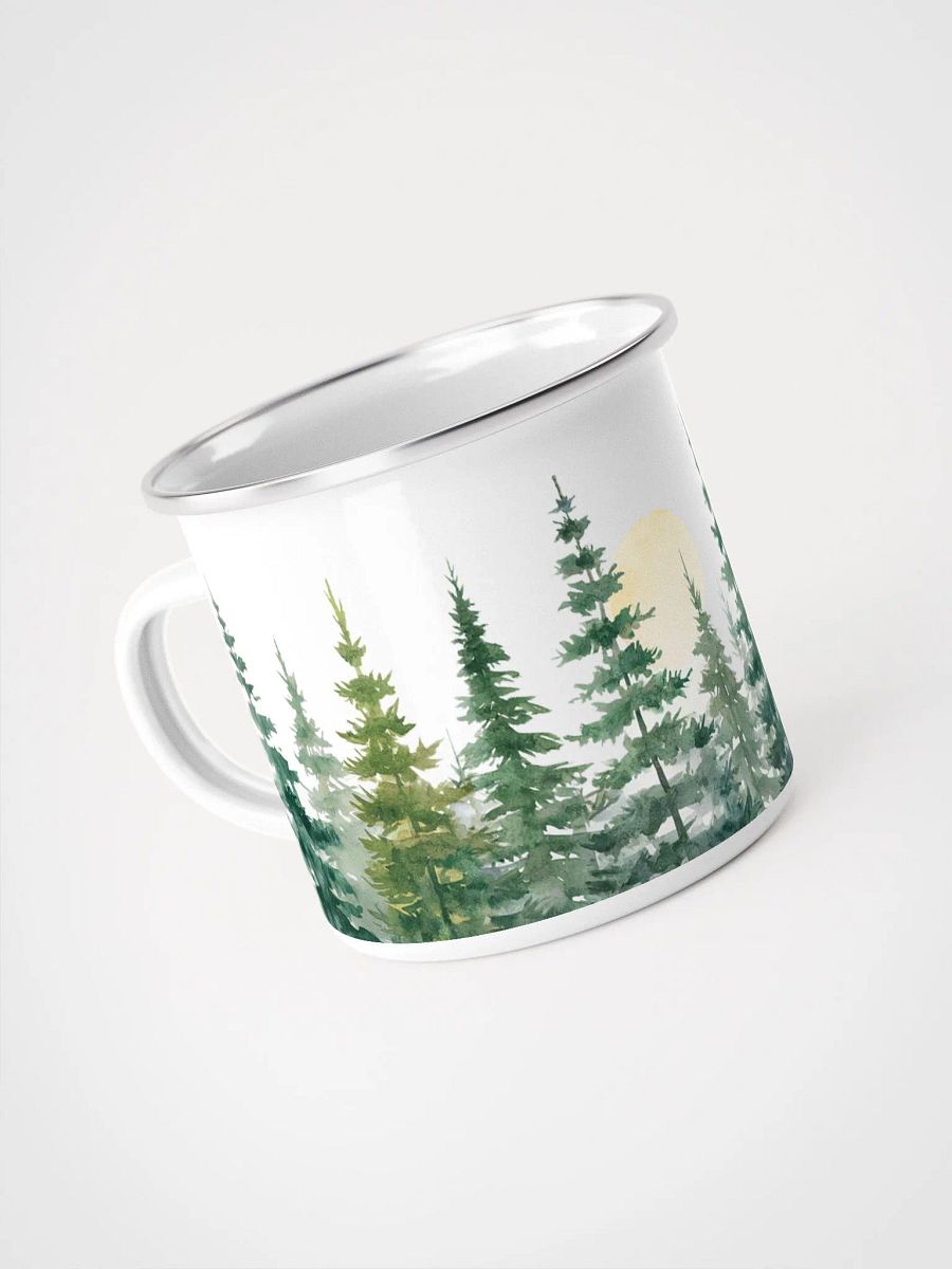 Watercolor Pine Trees Sunset Mug 12oz product image (4)