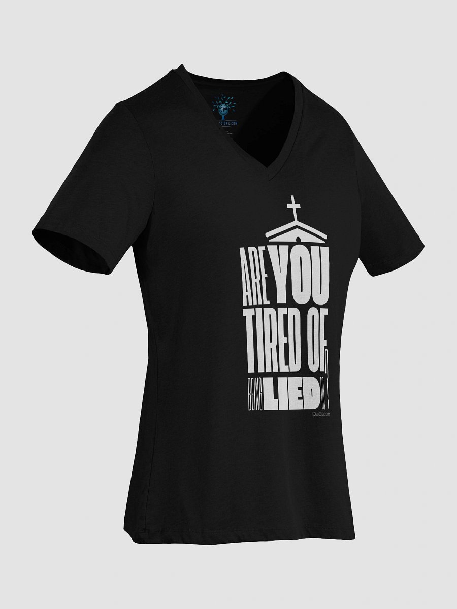 Church Lies Women's Lightweight Relaxed Fit V-Neck Tee product image (7)