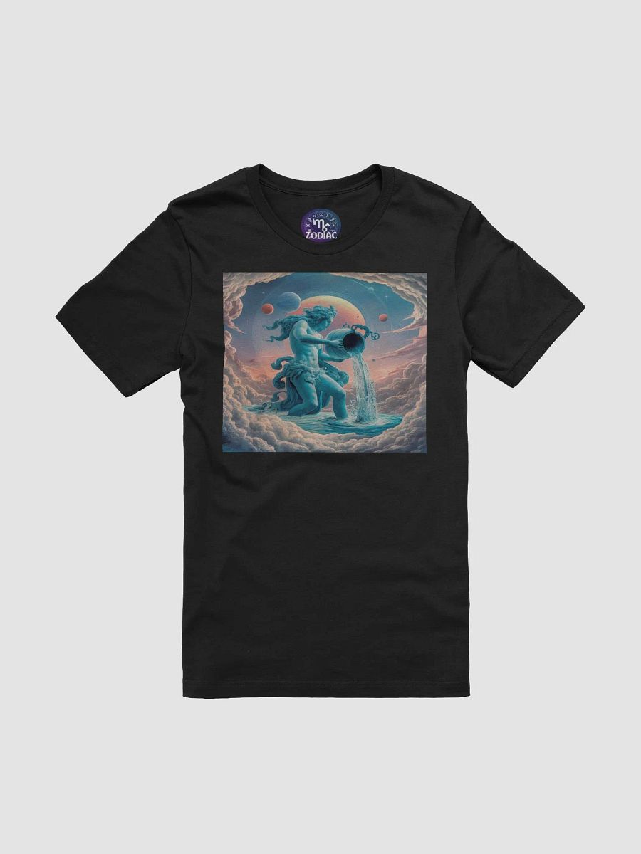 Aquarius Zodiac Unisex Supersoft T-Shirt with Cosmic Design product image (3)