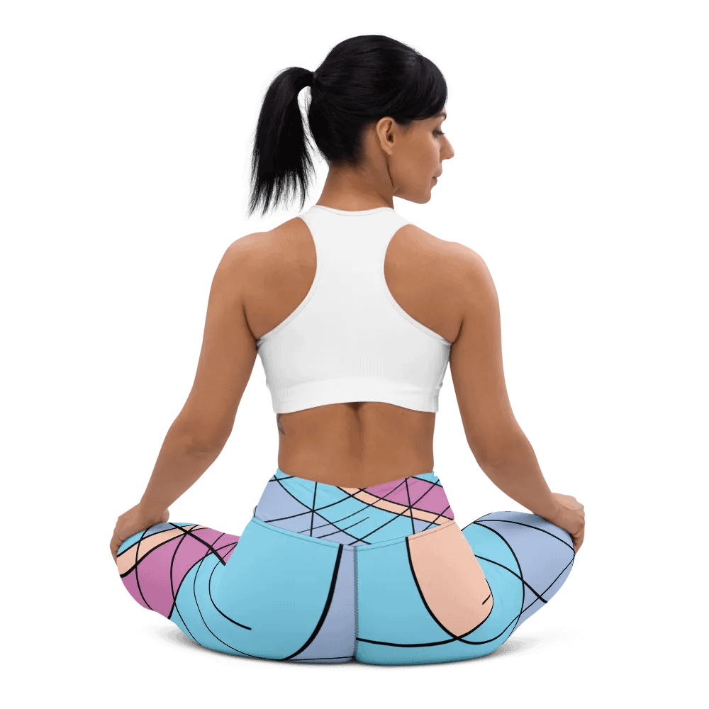 Cool Colorful Geometric Yoga Leggings product image (12)
