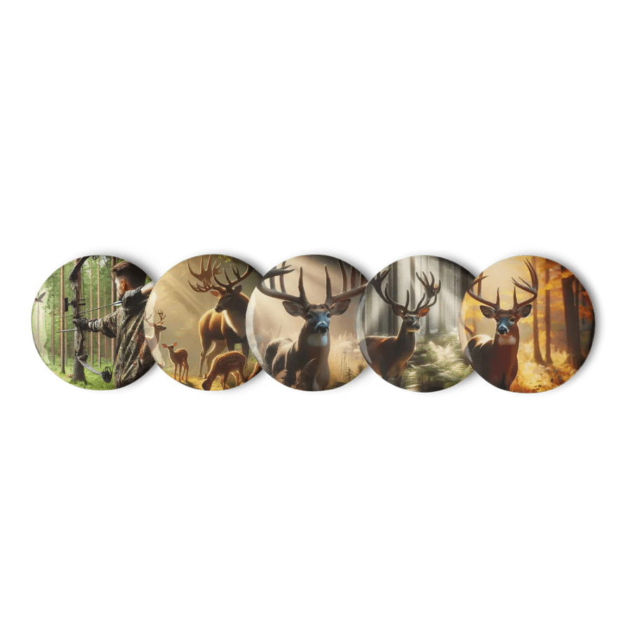 Forest Archer Pin Button Set product image (3)