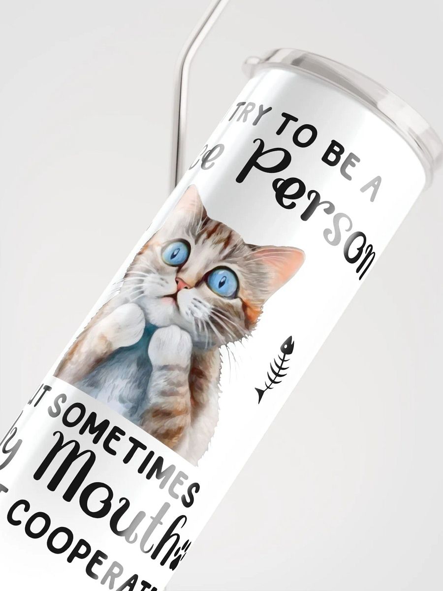 Surprised Cat Tumbler: Embrace Your Honest Charm! product image (6)