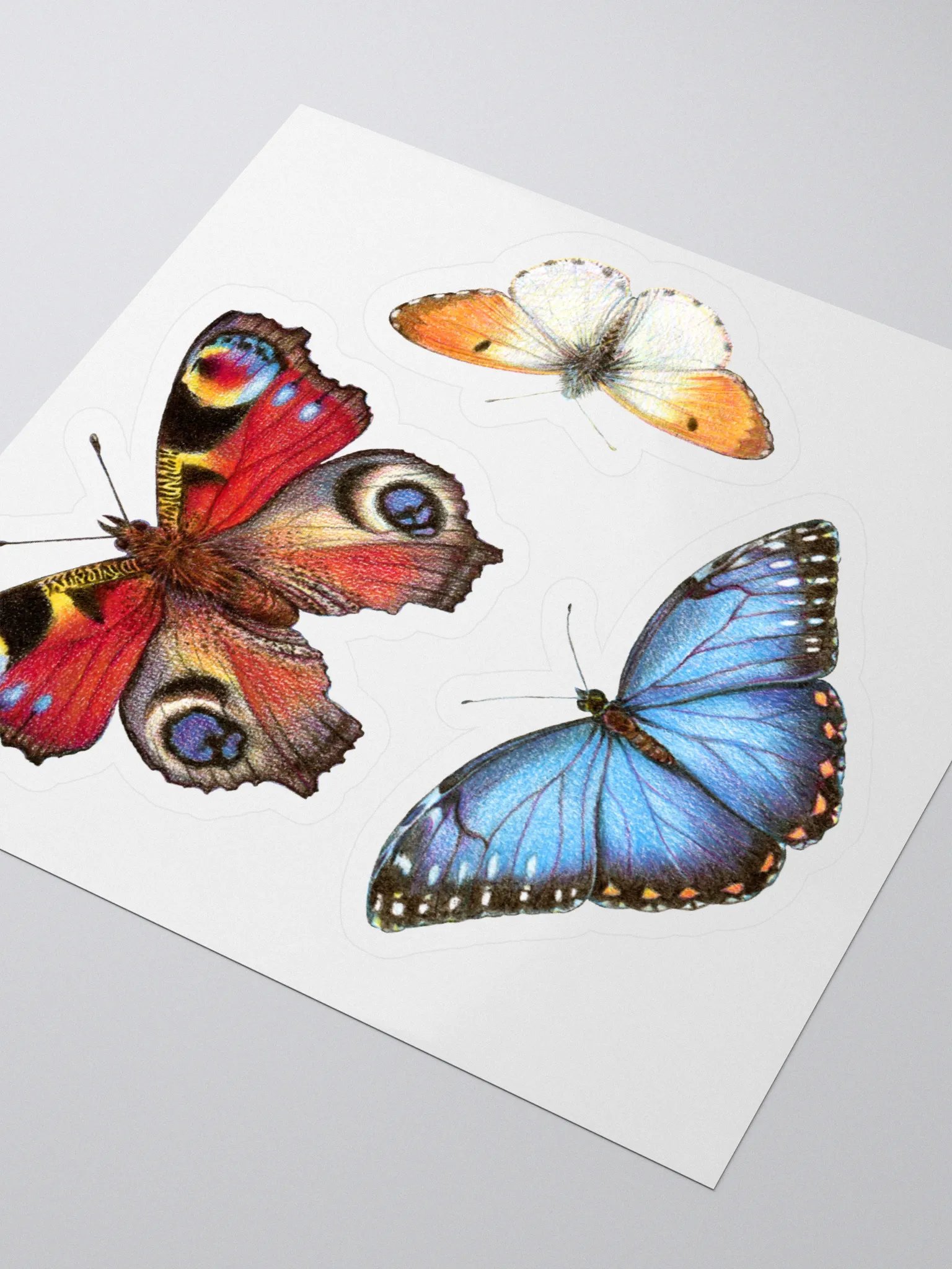 Cottage field butterflies stickers product image (1)