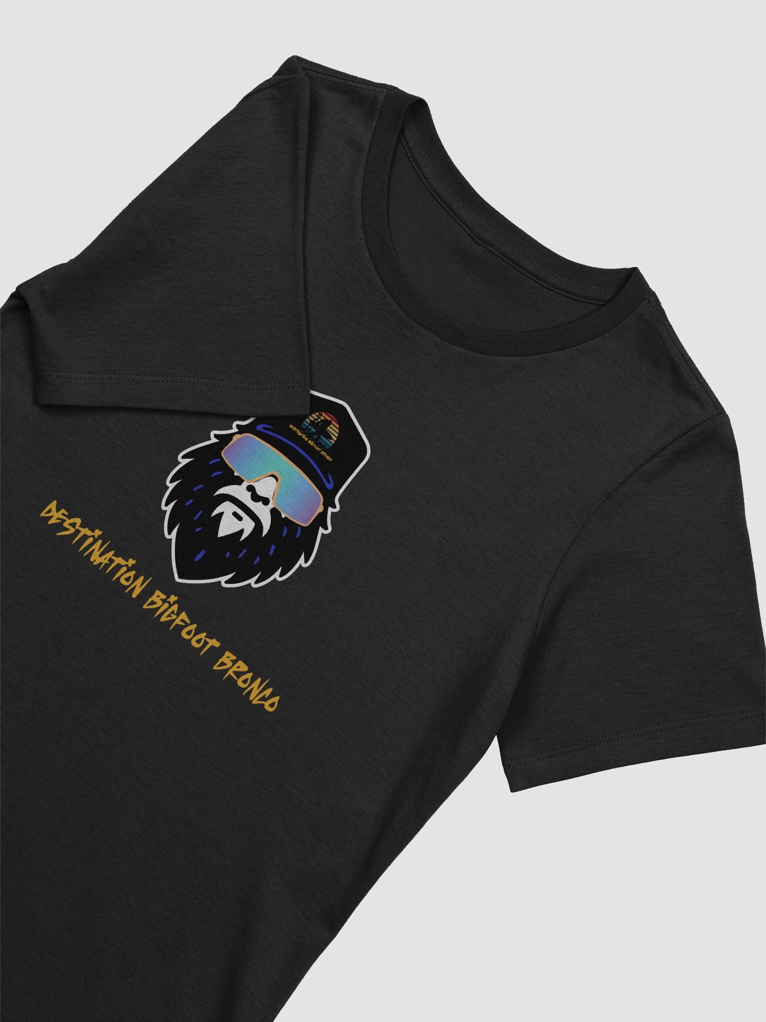 Destination Bigfoot Bronco Bigfoot Logo Bella+Canvas Women's Supersoft Relaxed-fit T-Shirt (Black) product image (5)