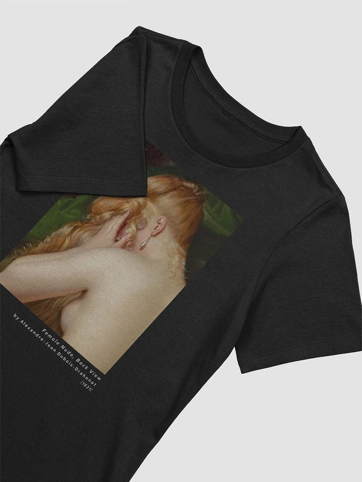 ''Female Nude, Back View'' by Dubois-Drahonet Black T-Shirt (Women) product image (1)
