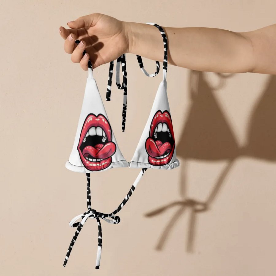 LICK THEM LIPS WHxRE SWIM TOP product image (3)