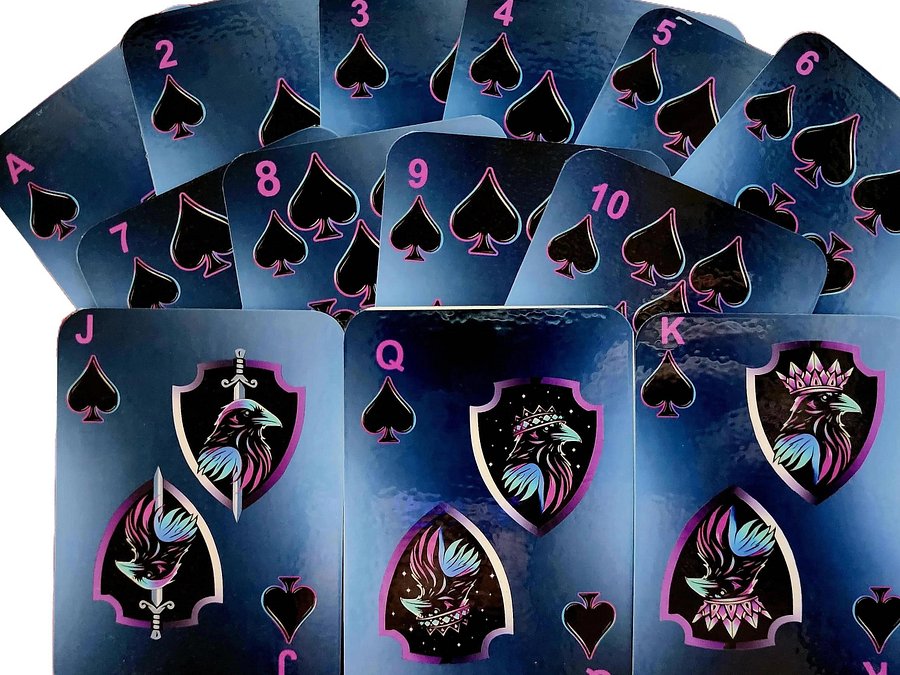 Sinister Cleanse Custom Handcrafted Holographic Vinyl Accent Playing Cards Deck with Joker High-Quality Matte Photo Paper Laminated Plastic Protection Wear-Resistant product image (5)