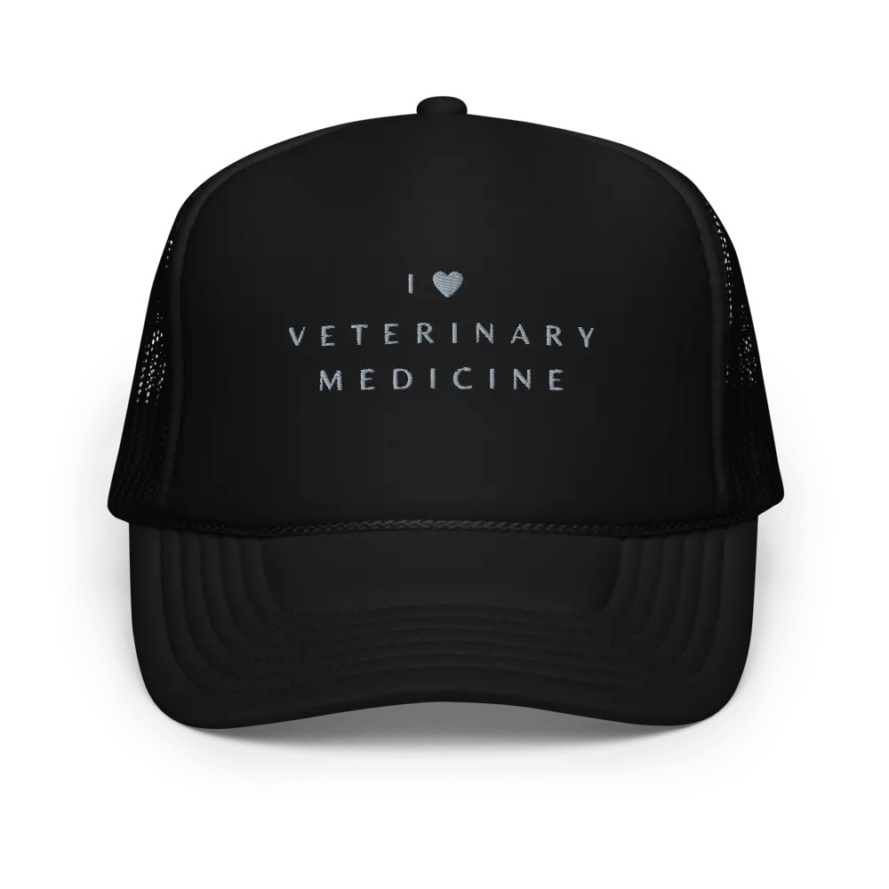 "I love Veterinary medicine" embroidery hat product image (1)