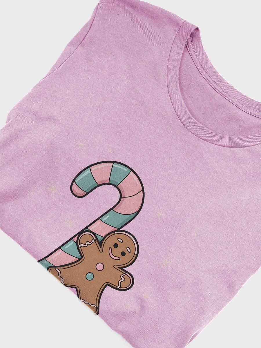 Festive Candy Cane and Gingerbread Man T-Shirt product image (47)