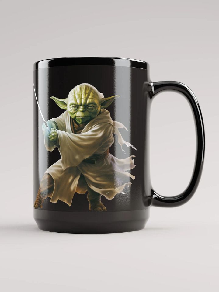 Vader vs Yoda Black Glossy Mug product image (1)