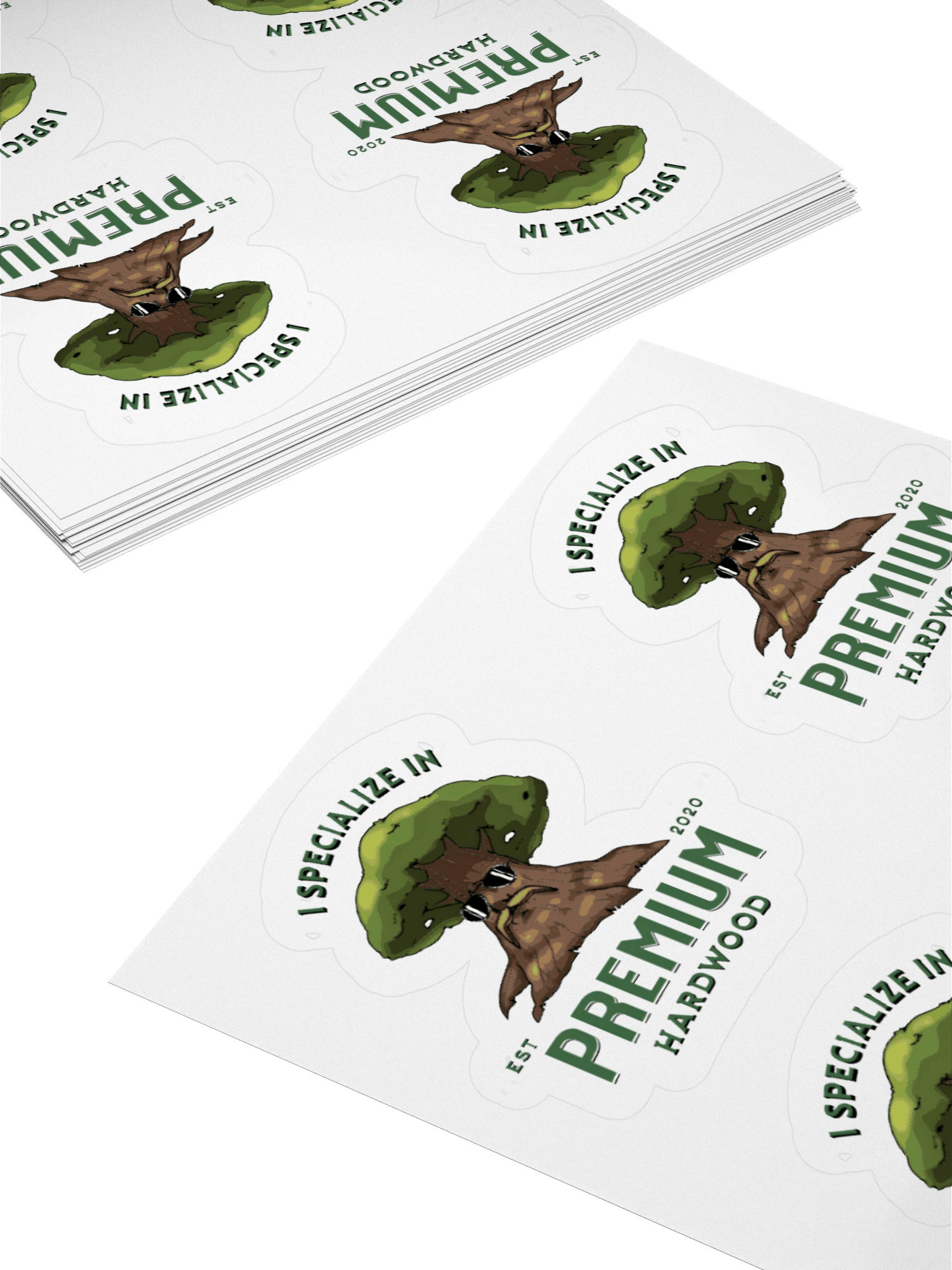 Premium Hardwood Kiss Cut Stickers (Set of 4) product image (10)