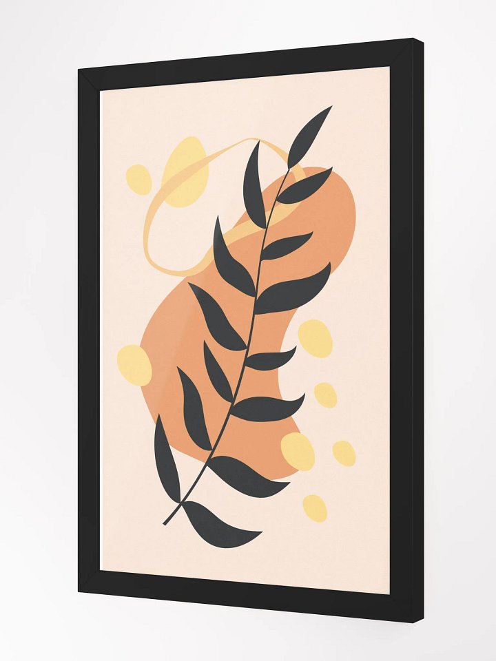 Autumnal Abstract Leaf Framed Poster product image (8)